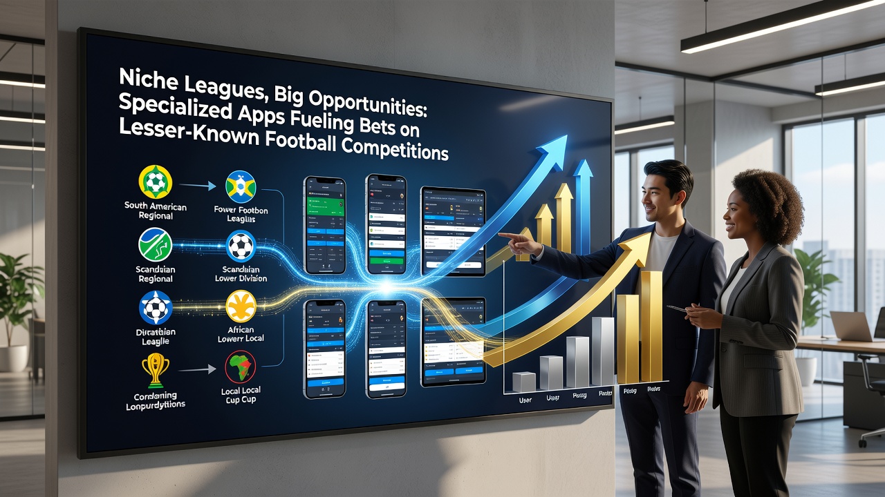 Mobile app interface showing live betting markets for lesser-known football competitions with real-time statistics